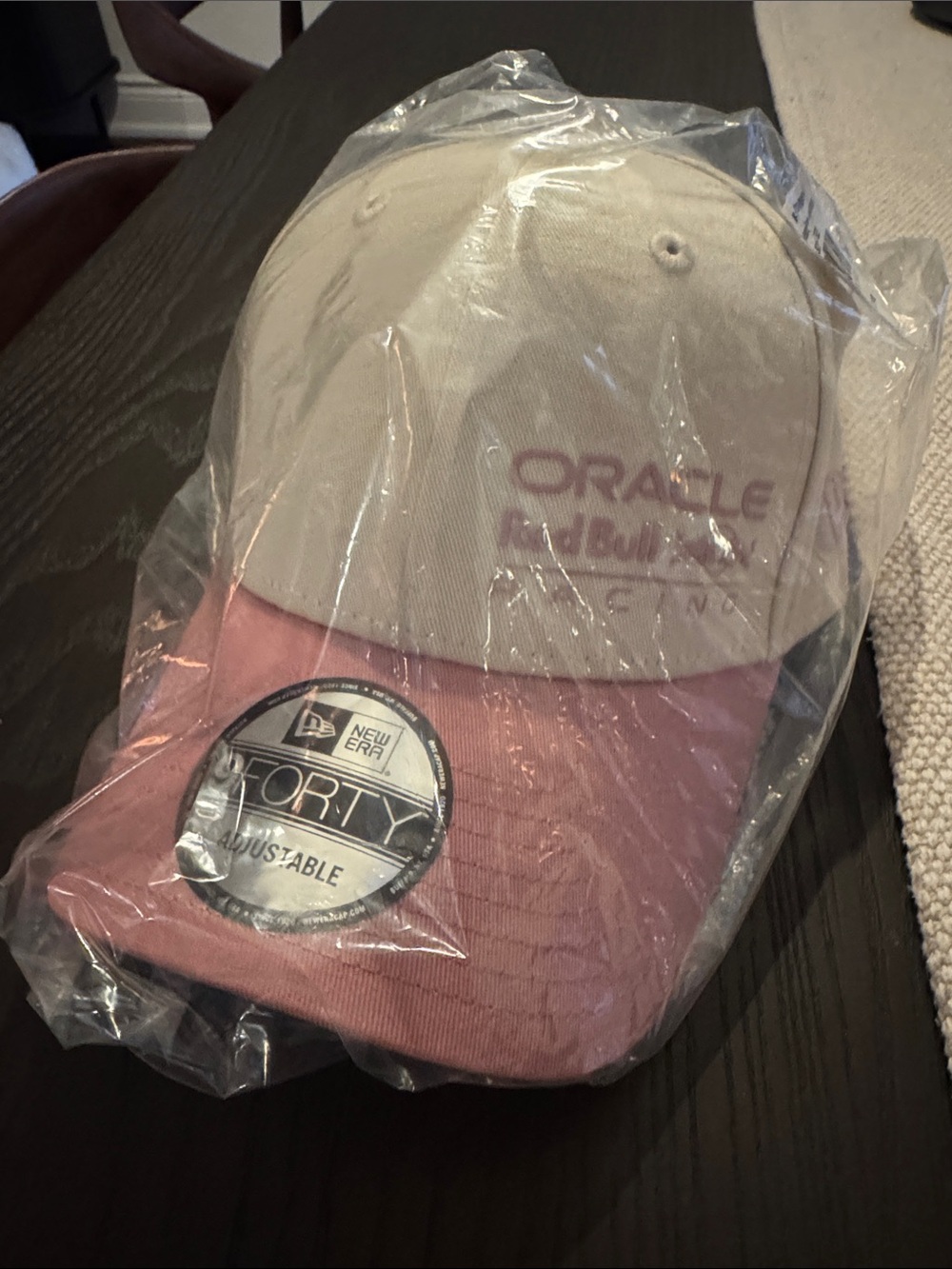Red Bull Racing Pink & Cream New Era Adjustable Cap